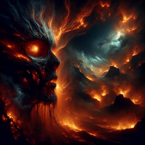 Born in fire, forged in pain,
Ashes fall like burning rain.
Vein...