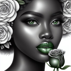 Create a visually engaging design by blending white and differen...