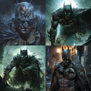 Batman as a zombie