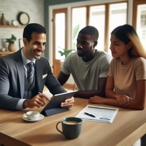 A warm and inviting photo-realistic scene of a professional heal...