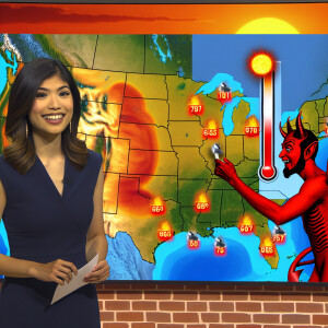 High resolution. Meteorologist reports weather on tv! Super high...