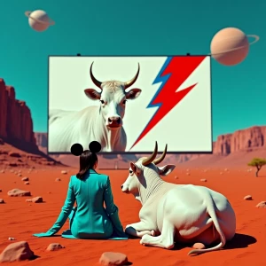 Prompt:
Tight cinematic framing, surreal scene on Mars — foregro...