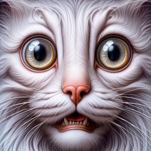 "Hyperdetailed photorealistic image of extremely shocking face o...