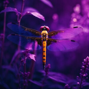 Purple dragonfly