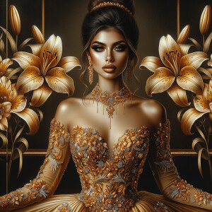 Craft an airbrushed artwork portraying a mesmerizing woman with...