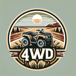 Эмблема для проката квадрациклов в Калмыкии под названием 4WD
