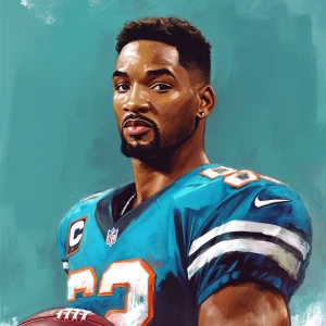 Will Smith as NFL player,, GTA art style