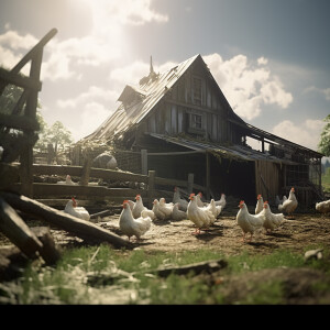 Barnyard, intricate, highly detailed, smooth, sharp focus, cinem...