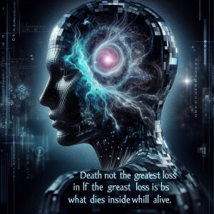 "Death is not the greatest loss in life. The greatest loss is wh...