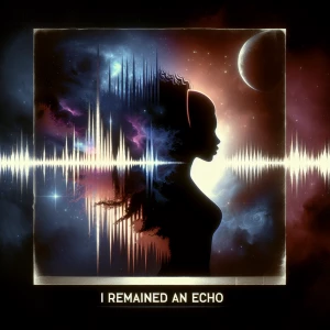 Rap album cover  I remained an echoby dark matter(girl raper)