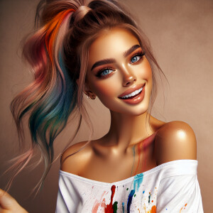 (solid background), ((multiple thick acrylic pigment vivid color...