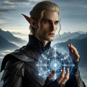 Caranthir-Ar-Fieniel from the Witcher uses magic to alter the co...
