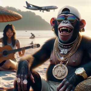 Creat an high resolution, 8k Hyperrealistic image of a cheerful...