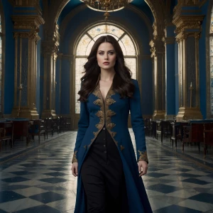 Generate a hyper-realistic image of Bella Swan featuring her wit...