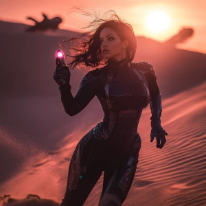 A dynamic action shot of Dahlia Valentina fit tall supple well e...