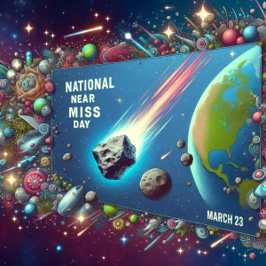 cartoon style image; primary banner states “National Near Miss D...