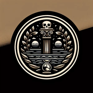 Design a YouTube channel logo for "Memento Mori Mindset" that em...