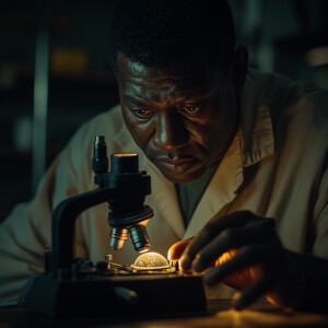 Make it happen Man, a tall African American muscular Nigerian ma...