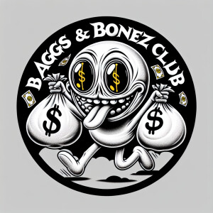 Design a circular logo featuring a cartoon character of a [twist...