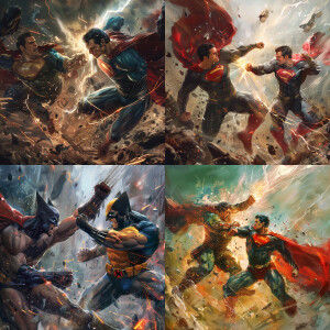 Intense fight scene between one punch man and the incredible hul...
