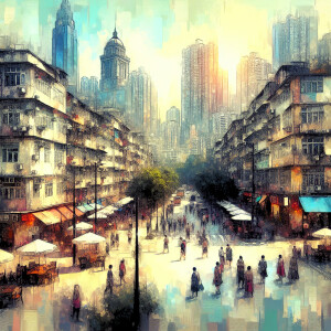 painting of something like a street artist would make, high deta...