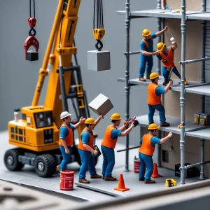 The tiny workers move efficiently, each focused on their task. O...