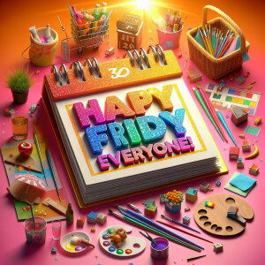 Create a vibrant and engaging ultra high-resolution 3D image con...