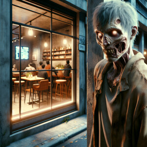 Create photorealistic image on restaurant from beside street
Vie...