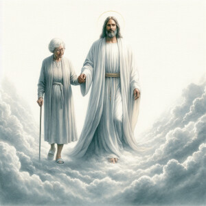 Create a hyper-realistic  painting of Jesusas in the style of Le...