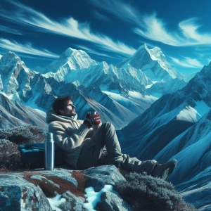 Me enjoying the mountains