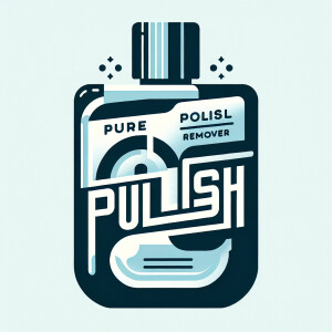 Una etiqueta para un quita esmalte que se llame “Pure Pulish”