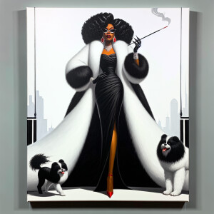 A highly detailed stylized airbrushed oil painting illustration...