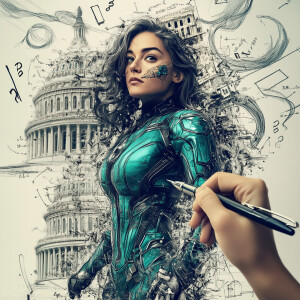 Prompt: A highly detailed, hyper-realistic piece of digital art...