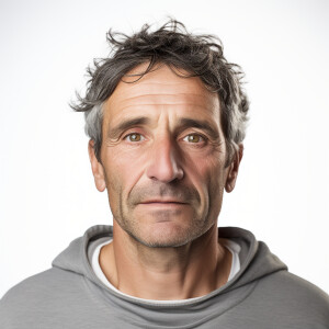 A Man - Clean Face - Region: French - Age: 52 - Looking straight...