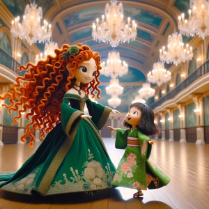 Disney Princess Merida Waltz Ballroom Dancing With A 10 Year Old...