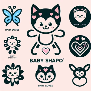 Different shaped logos for (Baby loves) logo
Use butterflies and...