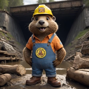 Barry the Beaver – Union Boss Beaver Portrait

Prompt:
“gruff ca...