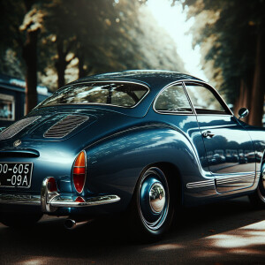 Volkswagen Carmen gia with brake vents near the rear wheels.