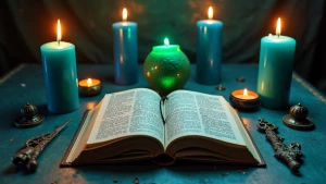 Create an altar dedicated to the demon Mephisto. The altar featu...