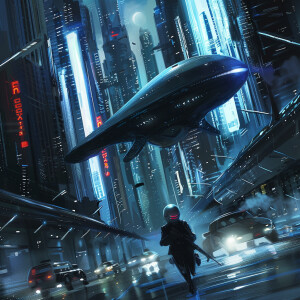 A young alien is on the run from futuristic law enforcement