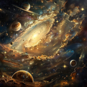 Creame una imagen del universo
