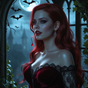 A photorealistic ultra-HD vertical portrait of a graceful deep m...