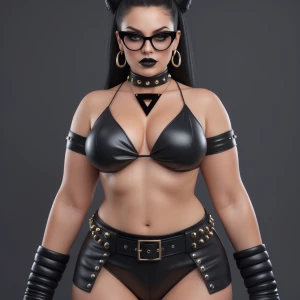 Create a curvy and very busty woman of Ashkenazi, German, French...