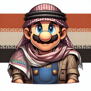 Mario as a arabic