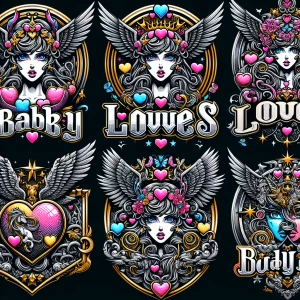 5 different style logos for (Baby loves) logo
Crazy detsiled sty...