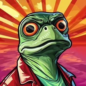 MEME PEPE in GTA art style — — in the style of a Grand Theft Au...