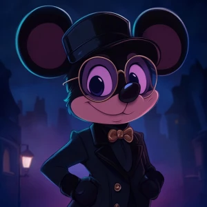 cute crypto spy in disney carton