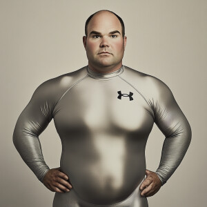 Create a hyper-realistic body  image of Ben Rhodes, a 42-year-ol...