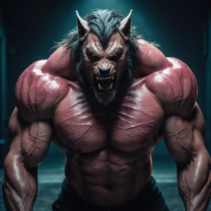 Lycans muscles showing of