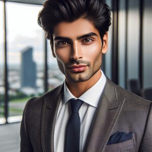 Very handsome successful man